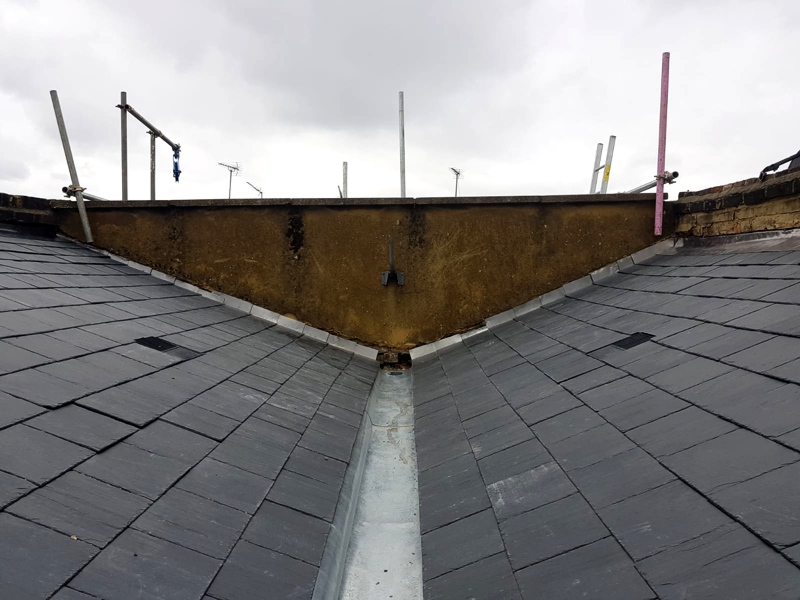 Butterfly roofing project